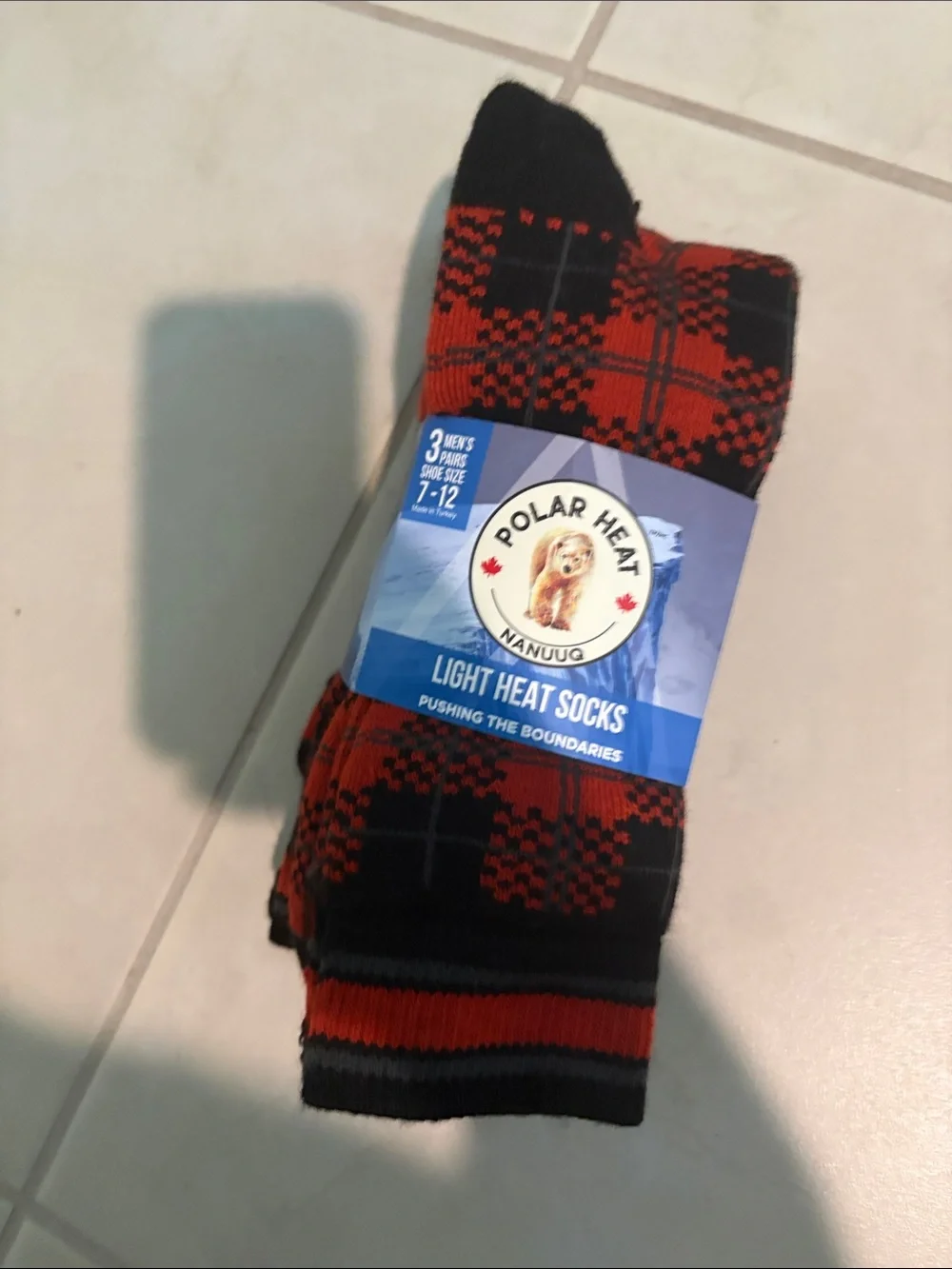 New men’s 3 pairs light heat socks shoes sz 7-12